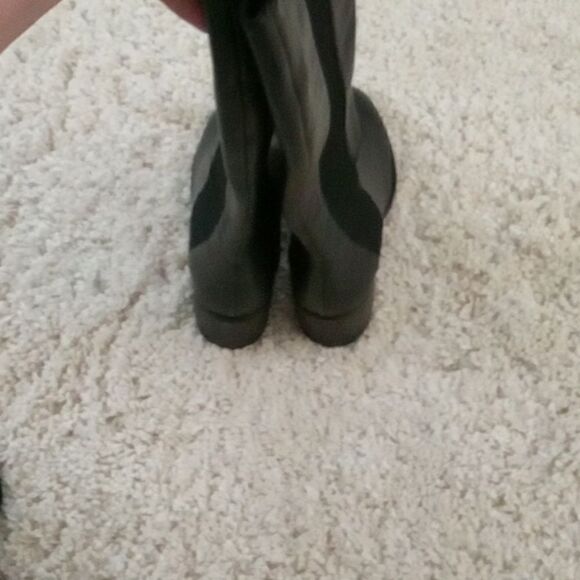 Eileen Fisher Vero Cudio Destry leather & recycled  stretch knit boot size 5 NWT - Picture 7 of 7